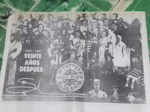 2 Suplementos * Si De Clarin * Los Beatles - Año 1985 / 87 0