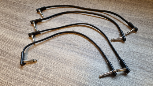 Pack 4 Cables Interpedales Warwick Flat 35 Cm, Germany 0