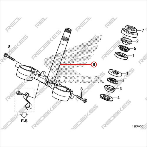 Cristo Inferior Honda Cb 190 Repsol Original C1 1
