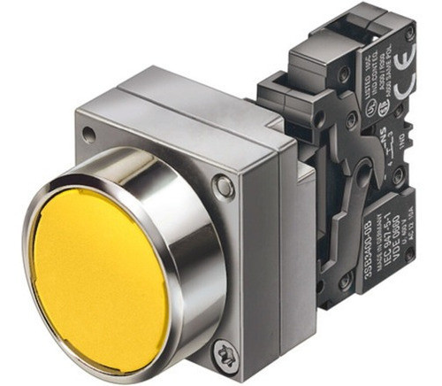 Pulsador Metalico Amarillo Na 3sb3602-0aa31 Siemens 0
