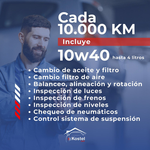 Servicio Completo De 70000km 10w40 (hasta 4 Litros) 1