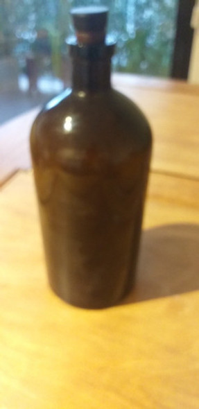 Antiguo Frasco De Farmacia Con Tapa De Baquelita 1