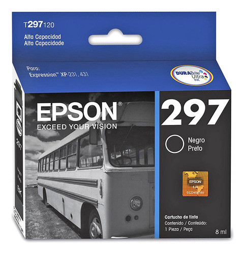 Cartucho Epson E297 T297120 Para Xp241 Xp431 8ml Original 0