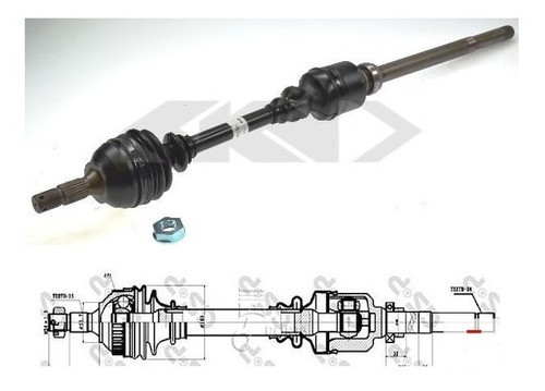 Semieje Citroen Xsara Picasso Derecho 2.0 Nafta Y Diesel 0