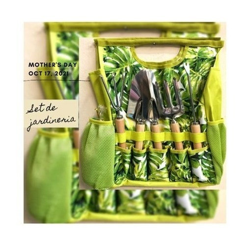 Kit  Bolso De Jardinería X6 Piezas Acero Calidad Premium 0