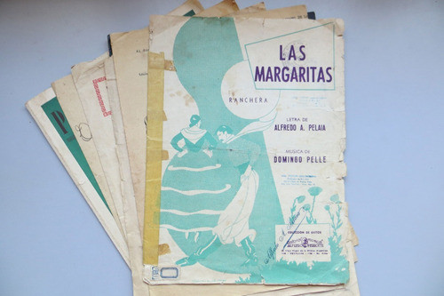 Las Margaritas Pelaia Y Pelle Partitura Ranchera A. Perrotti 0