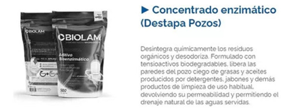 Destapa Pozos Pc3 Enzimatico 500gr P/biodigestor Waterplast 1
