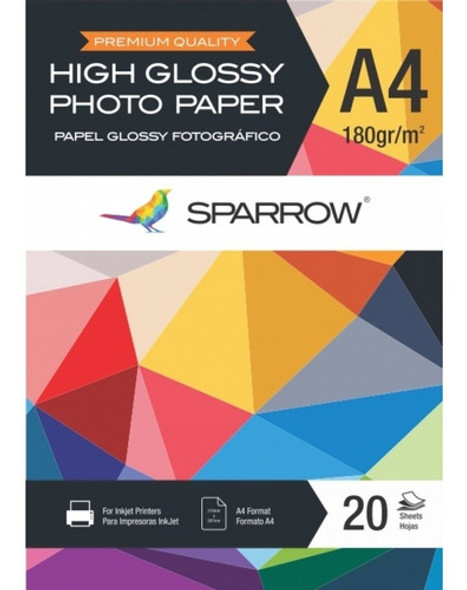Papel Fotográfico Sparrow 180 Gr A4 - Mosca 0