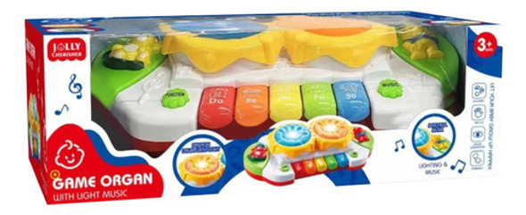 Organo Piano Tambor Con Luces Y Sonido 0