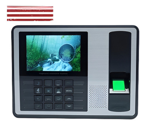 T9 Entrada Lcd Huella Asistencia Máquina Reloj Empleado Comp 0