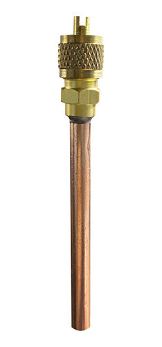 Valvula De Carga P/soldar Con Chicote De 1/4 Refrigeracion 1