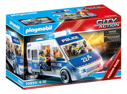 Playmobil Furgoneta De Policia Con Luz Y Sonido 70899 0