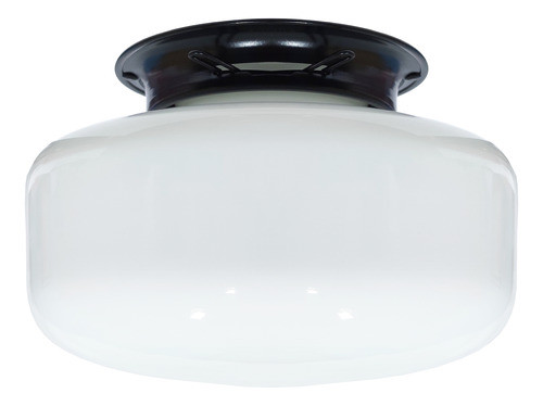 Plafon Colonial Aluminio Preto Drops Leitoso Boca 10 Retrô 0