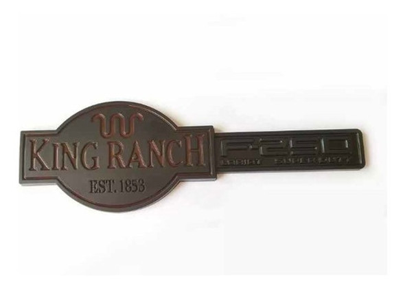 Emblema King Ranch F250 Preto - Unidade 1