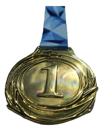 3 Medallas Metálicas, Oro, Plata Y Bronce , Personalizadas 1