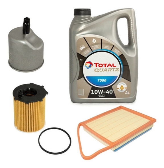 Kit 3 Filtros + Aceite Total 7000  Partner 1.6 Hdi Dv6 16v 0 Kit 3 Filtros + Aceite Total 7000  Partner 1.6 Hdi Dv6 16v 0