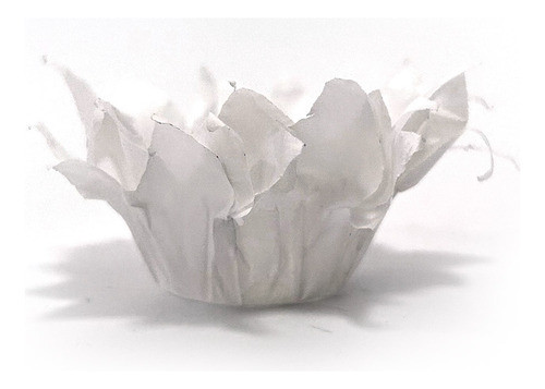 Forminhas Para Doces Finos Pétalas Branco 50 Unidades 1