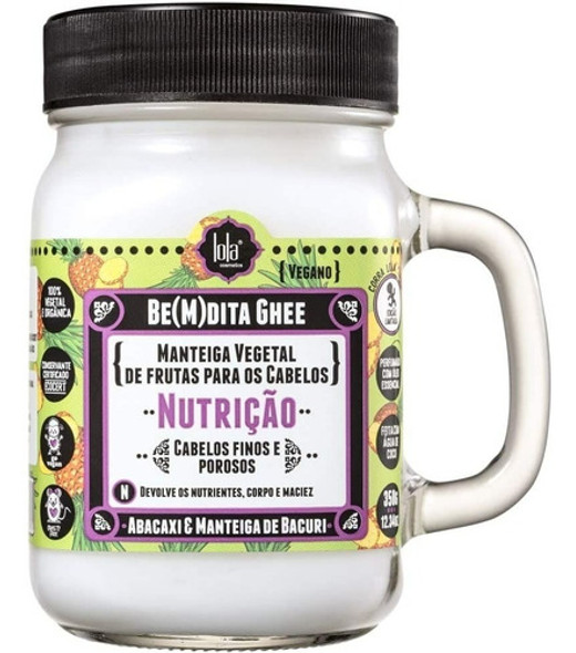 Máscara De Nutrição Bemdita Ghee Abacaxi Lola Cosmetics 350g 0