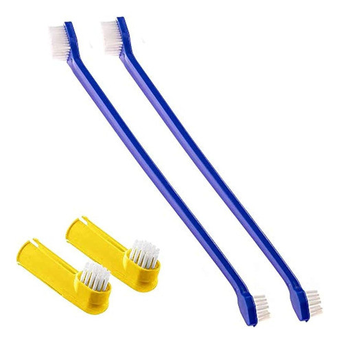 Sungrow Juego De Cepillos De Dientes Para Perros, 2 Cepillos 0