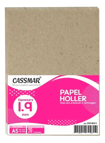 Kit Para Agenda Permanente Miolo + Papel Holler 1.9mm 20 Un 1