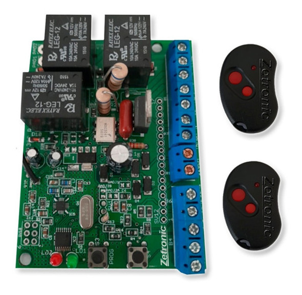 Placa Zetronic Orig. Universal Portón Levadizo C/ 2 Remotos 0