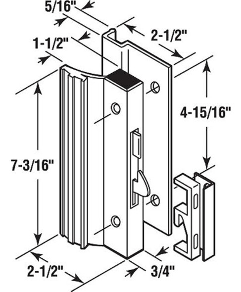 Productos Primeline C 1001 Cerradura De Puerta Corredera De 1