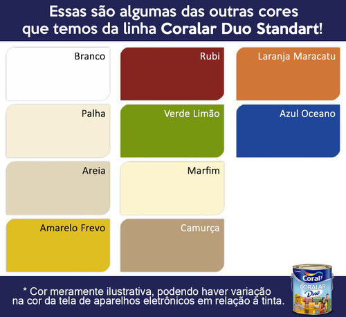 Tinta P/ Parede Externa Coralar Duo Coral - Areia - 18l 1