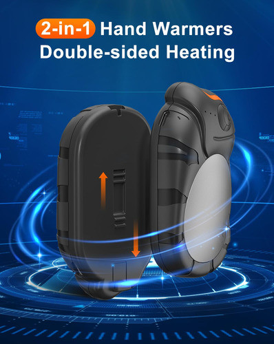 Calentadores De Manos Electricos  Camaleon Negro. 2un 1