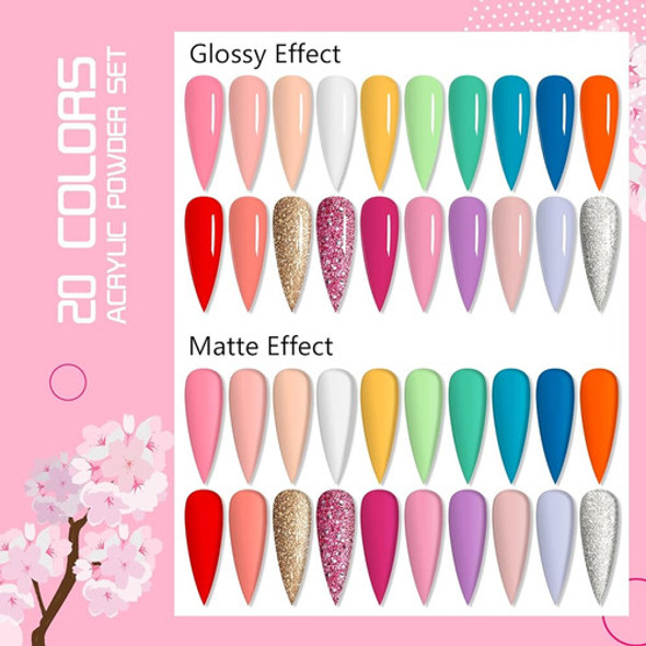 Saviland Acrylic Powder Set Starter - 20 Colores Primavera V 1