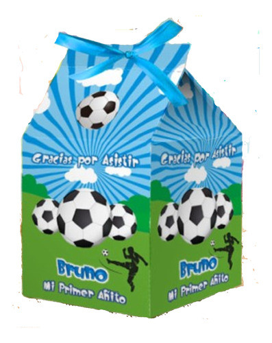 10 Cajitas Milk Box De Futbol 0