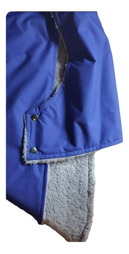 Capas Para Perros Impermeable Forrada En Sherpa Con Broches! 0
