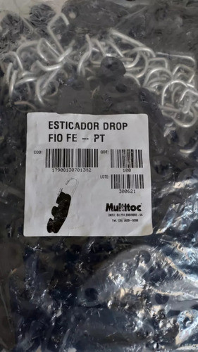 100 Esticador Rede Utp Fe Fio Fibra Drop Preto 1