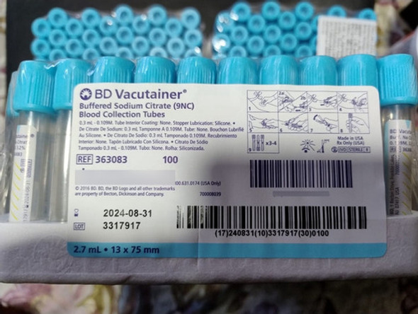 Tubo Citrato De Sodio 3.2%  Plasma Rico Plaquetas Prp 1 Tubo Citrato De Sodio 3.2%  Plasma Rico Plaquetas Prp 1