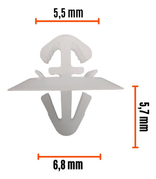 Clip Grampa Traba Moldura Renault Trafic X10 C 1