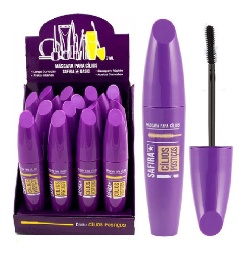 Box C/16 Máscara Para Cílios Efeito Cílios Postiços - Safira 0