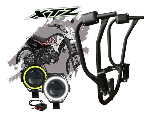 Protetor Carenagem Xtz 125 Com Farol Led - Todos Os Anos 0