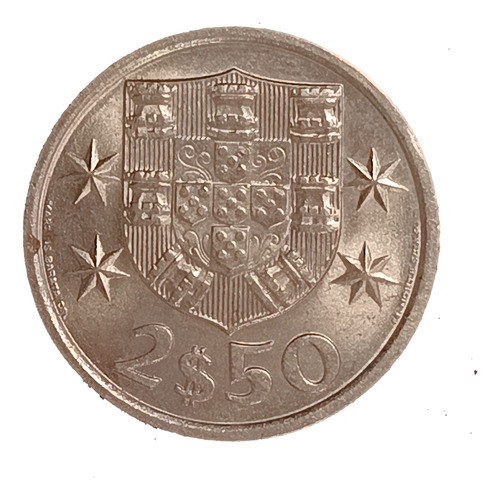 Portugal 2,50 Escudos 1984 Exc Km 590 Barco Carabela 1