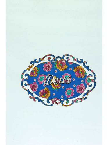 Placa Aconchego Deus Azul Escuro 0