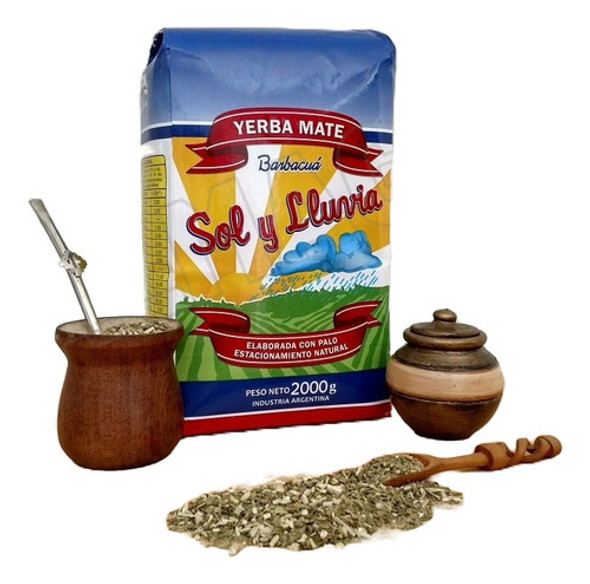 Yerba Mate Sol Y Lluvia 6 Kg (en Paquetes De 2 Kg) - Almagro 0