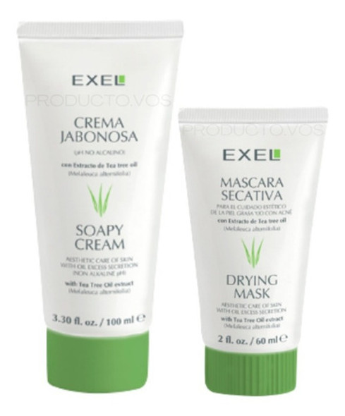 Exel Kit Pieles Acnéicas Combo Crema Jabonosa + Secativa 0 Exel Kit Pieles Acnéicas Combo Crema Jabonosa + Secativa 0