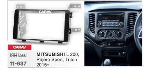Marco Adaptador Radio Mitsubishi L200 Sportero  Doble Din 1