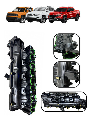 Coletor Admissão Renegade 2.0 16v Jtd 2016 2017 2018 2019 0