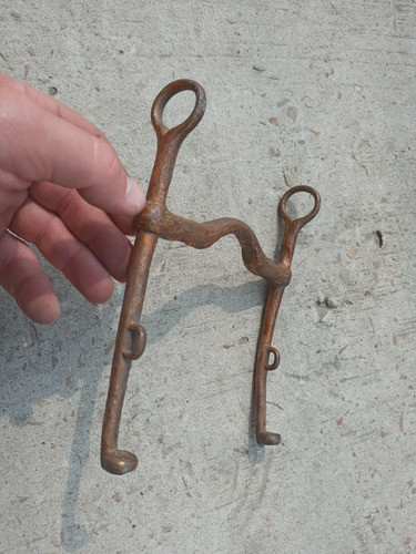 Antiguo Freno Caballo Hierro Decoracion - 15,3 X 18,8 X 3,1 1
