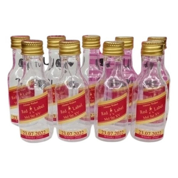 10 Mini Garrafinha Red Label Personalizada 0