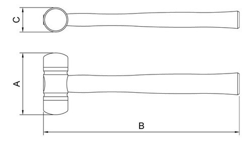 Martillo De Borde En Poliuretano 30 Mm - Tramontina Pro 1