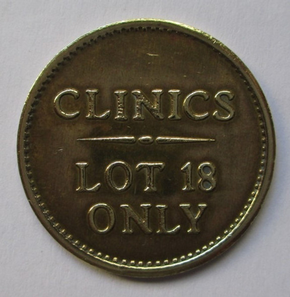 C9321 - Ficha De Estacionamento Clinics, Americana Em Metal 1 C9321 - Ficha De Estacionamento Clinics, Americana Em Metal 1