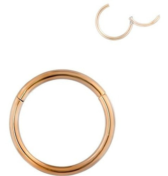 16g 3/8 Pulgadas De Titanio Anodizado De Oro De Color Rosa D 0