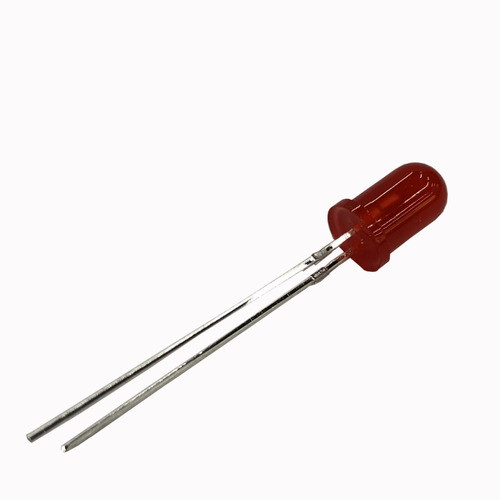Led 5mm Rojo Difuso 1100mcd 30º Alto Brillo  - Pack X 10 1