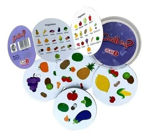 Cual Es ? Juego De Cartas Con Vegetales De Plan Z 1