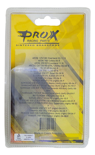Pastillas Freno Prox Fa165 Kawasaki Krf 750 800 Del. Spot 1